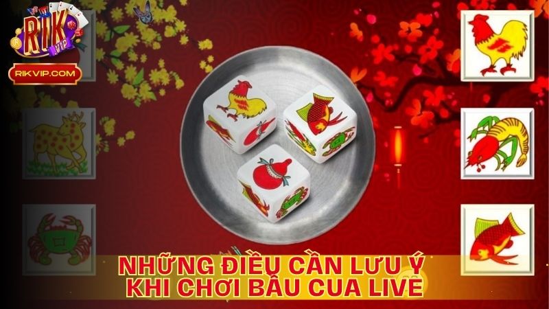 Những Điều Cần Lưu Ý Khi Chơi Bầu Cua Live